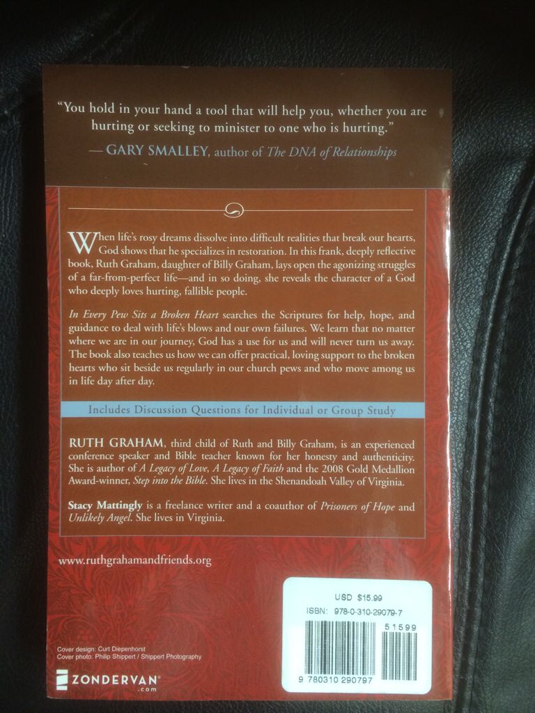 In Every Pew Sits A Broken Heart - Ruth Graham (Zondervan - Paperback) book collectible [Barcode 9780310290797] - Main Image 2