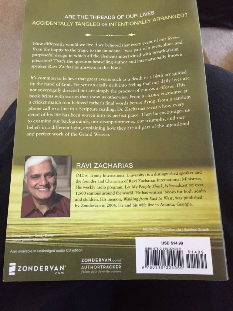 The Grand Weaver - Ravi Zacharias (Zondervan - Paperback) book collectible [Barcode 9780310324959] - Main Image 2