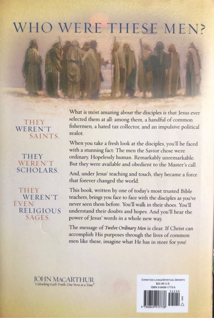 Twelve Ordinary Men - John MacArthur (Word Publishing,US - Hardcover) book collectible [Barcode 9780849917738] - Main Image 2