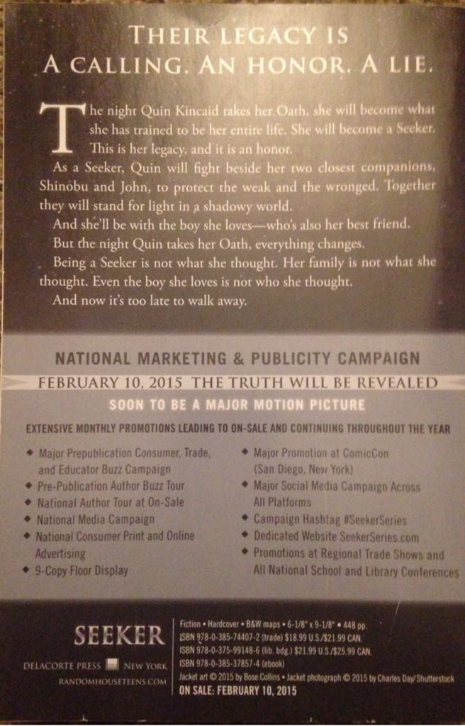 Seeker  (Paperback) book collectible - Main Image 2