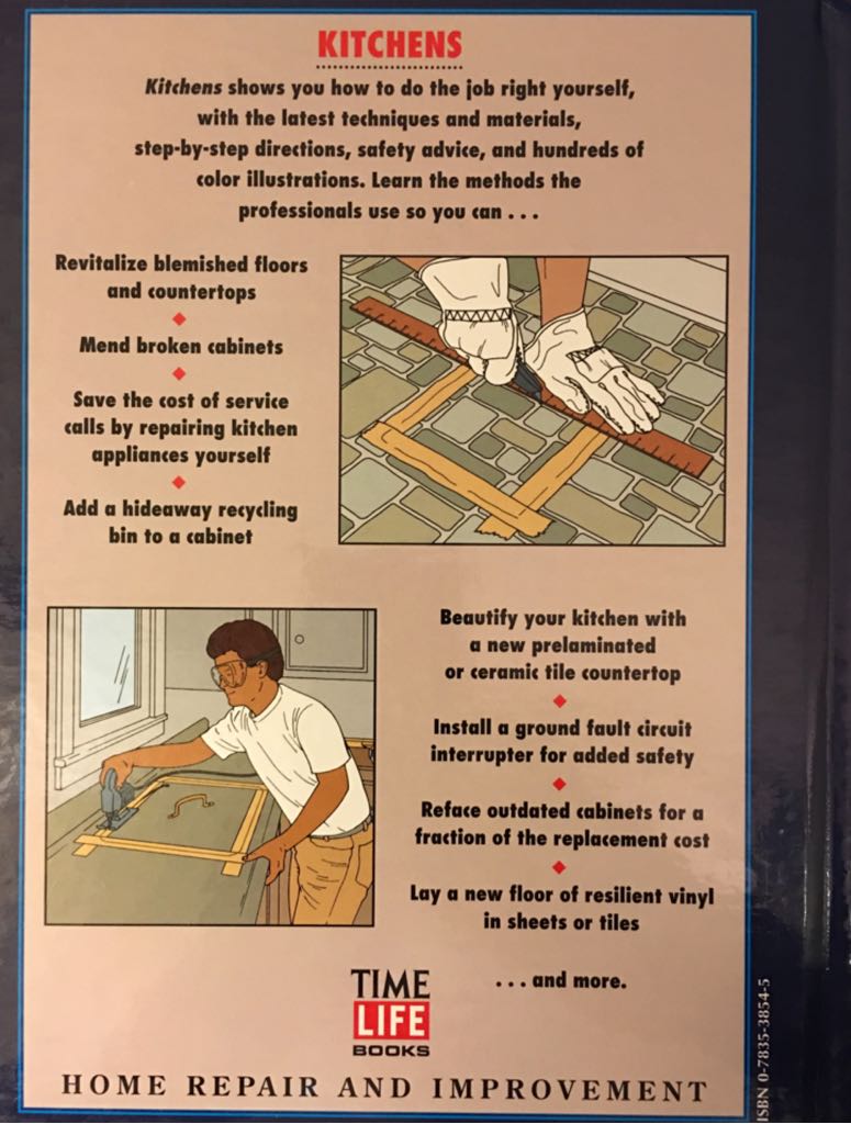 Kitchens : Home Repair And Improvement - Editors Of Time-Life Books (Time-Life Books - Spiral Binding) book collectible [Barcode 9780783538549] - Main Image 2