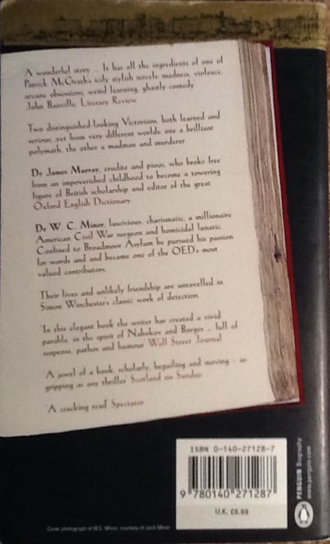 The Surgeon Of Crowthorne - Simon Winchester (Penguin - Paperback) book collectible [Barcode 9780140271287] - Main Image 2