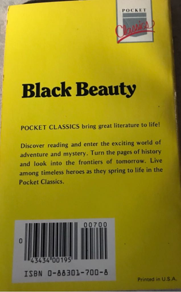 Black Beauty - Anna Sewell (Academic Industries, Inc - Paperback) book collectible [Barcode 9780883017005] - Main Image 2