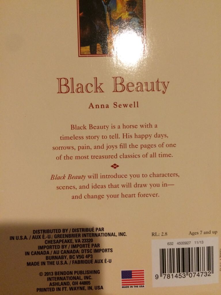 Black Beauty  book collectible - Main Image 2