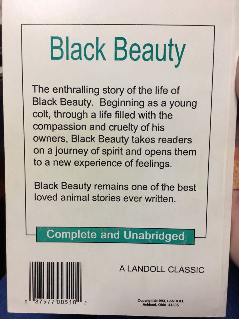 Black Beauty  (A Landoll Classic) book collectible - Main Image 2