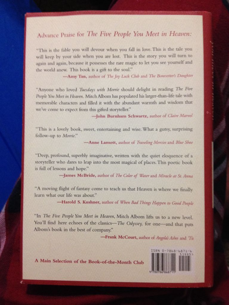 The Five People You Meet in Heaven - Mitch Albom (Hachette Books - Hardcover) book collectible [Barcode 9780786868711] - Main Image 2