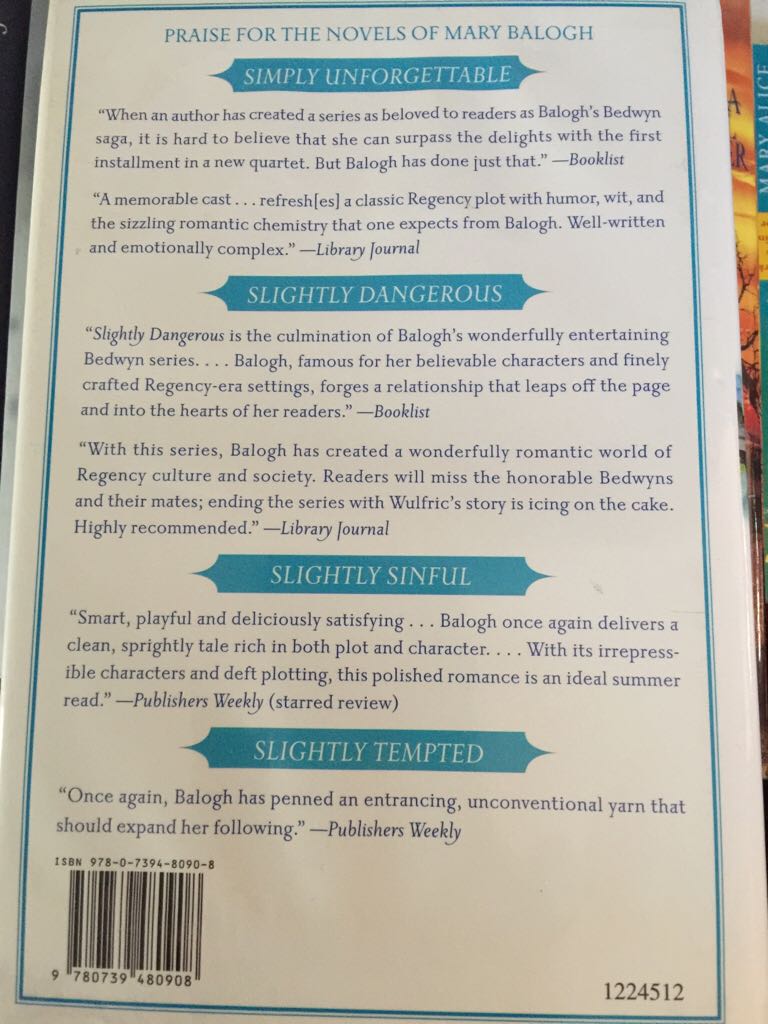 3. Simply Magic - Mary. S Balogh (Dell Historical Romance - Paperback) book collectible [Barcode 9780440241980] - Main Image 2