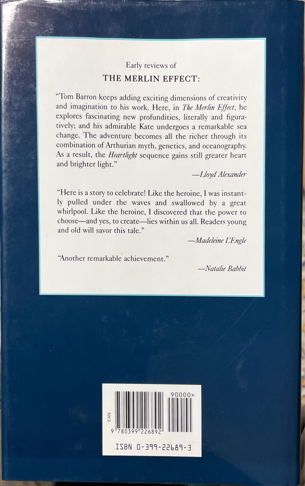 Merlin Effect, The - T.A. Barron (Philomel Books - Hardcover) book collectible [Barcode 9780399226892] - Main Image 2