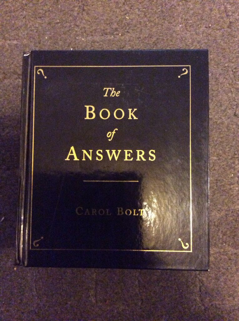 The Book of Answers - Carol Bolt (Random House - Hardcover) book collectible [Barcode 9780553813548] - Main Image 1
