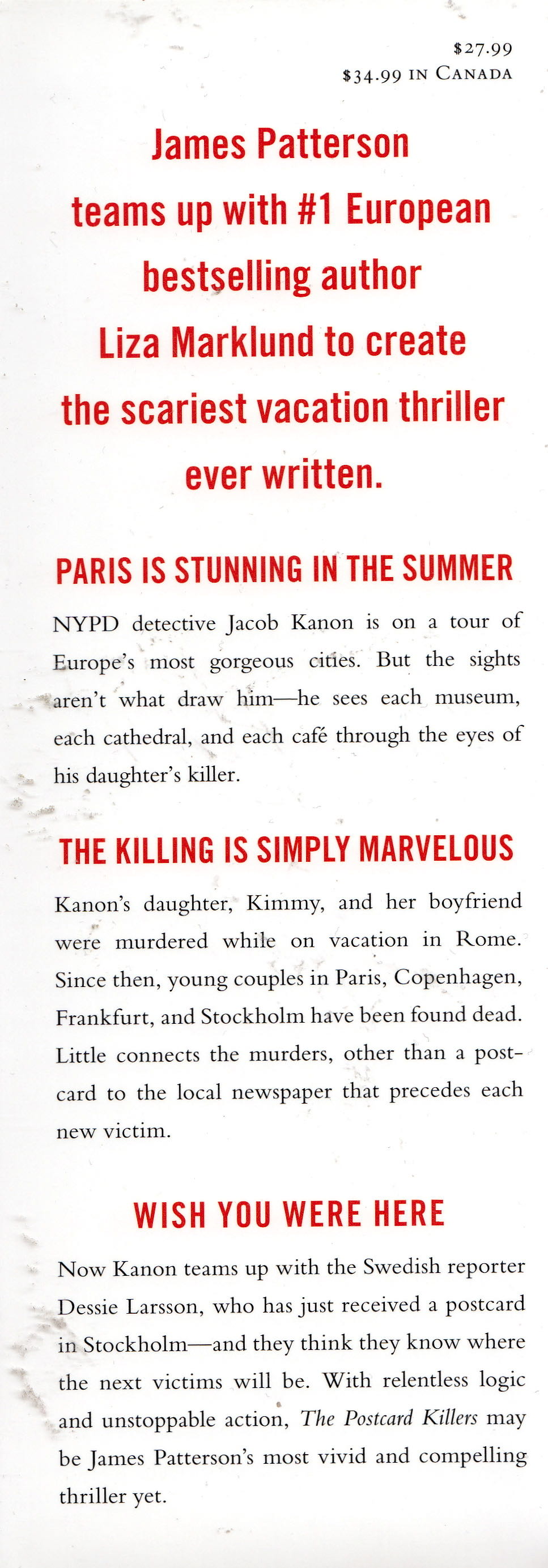 The Postcard Killers - James Patterson (Little Brown - Audiobook) book collectible [Barcode 9780316089517] - Main Image 3