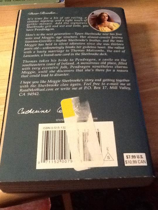 Pendragon - Catherine Coulter (Xxxx - Paperback) book collectible [Barcode 9780515132250] - Main Image 2