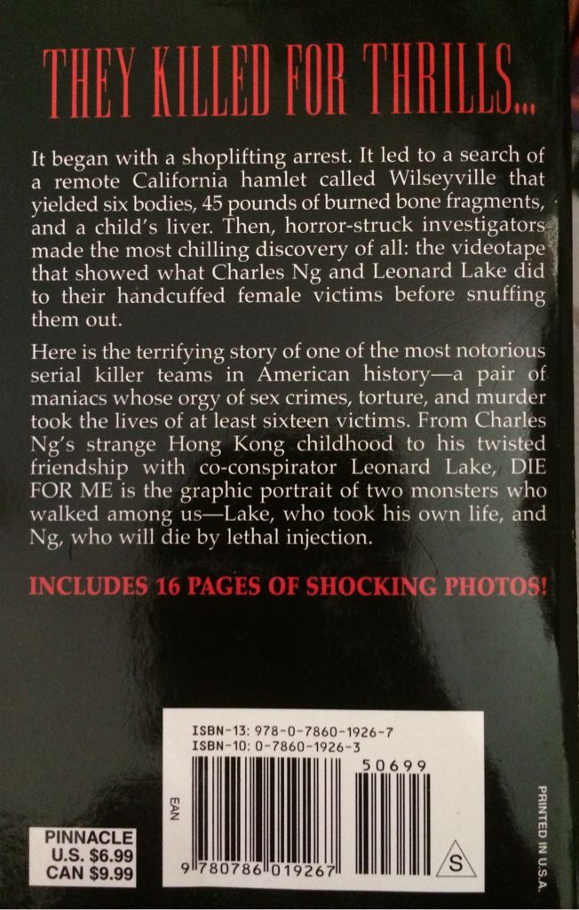 Die For Me - Don Lasseter (Pinnacle Books - Kindle) book collectible [Barcode 9780786019267] - Main Image 2