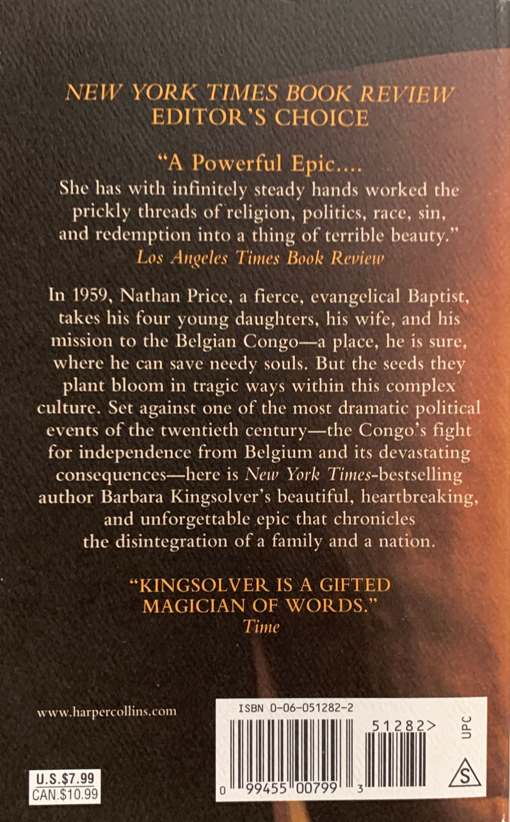 The Poisonwood Bible - Barbara Kingsolver (HarperCollins - Paperback) book collectible [Barcode 9780060512828] - Main Image 2