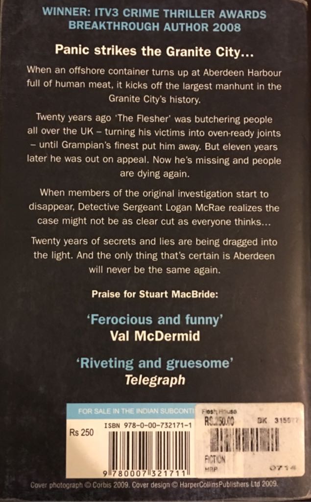 Flesh House - Stuart MacBride (HarperCollins - Trade Paperback) book collectible [Barcode 9780007321711] - Main Image 2