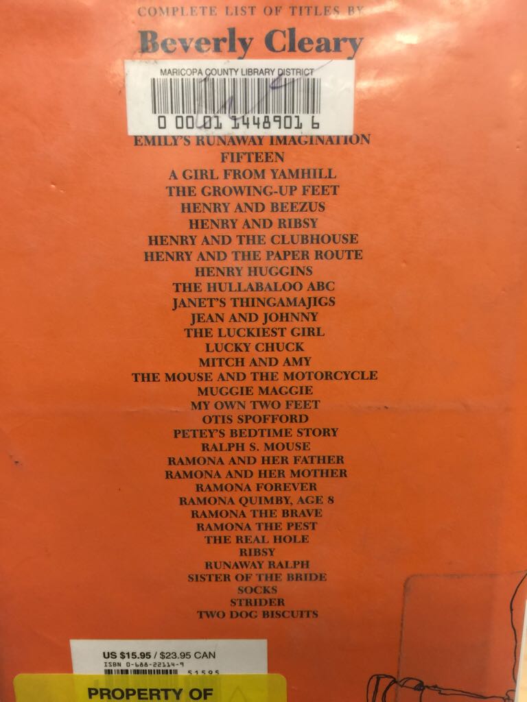 Ramona And Her Father - Beverly Cleary (HarperCollins - Paperback) book collectible [Barcode 9780688221140] - Main Image 2