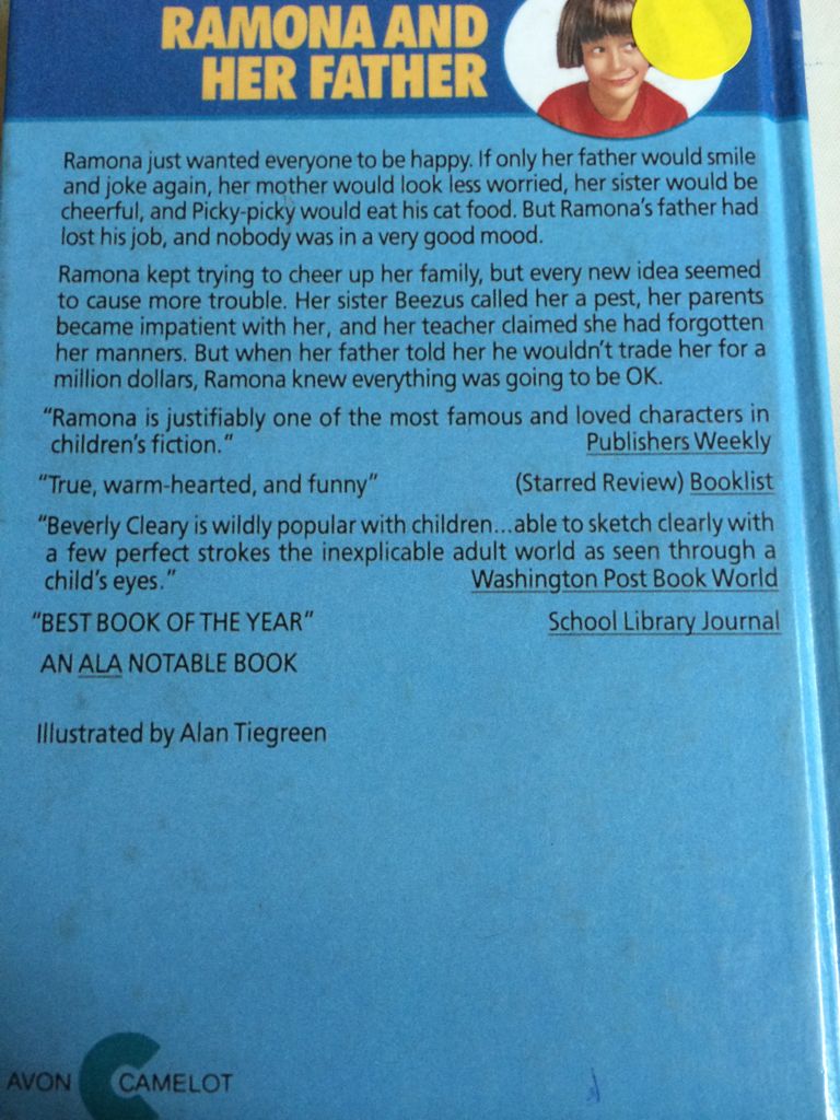 Ramona And Her Father - Beverly Cleary (An Avon Book - Paperback) book collectible - Main Image 2