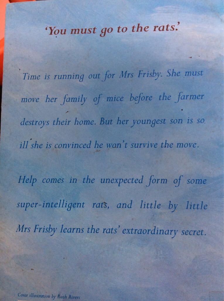 Mrs. Frisby And The Rats Of NIMH - Robert C. O’Brien (A Puffin Book - Paperback) book collectible [Barcode 9780140307252] - Main Image 2