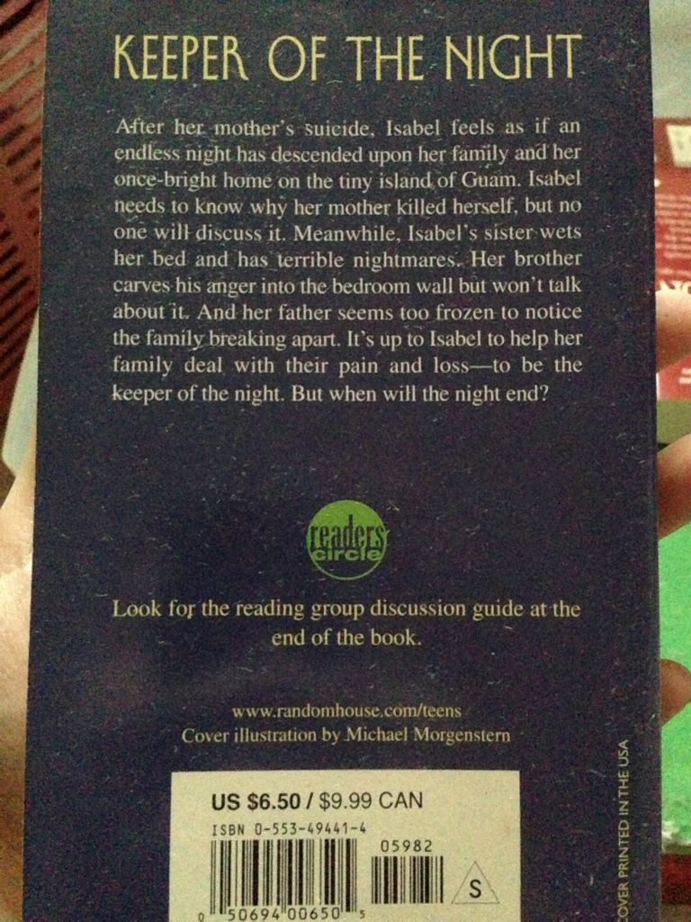 Keeper Of The Night - Willis Holt, (Laurel Leaf) book collectible [Barcode 9780553494419] - Main Image 2