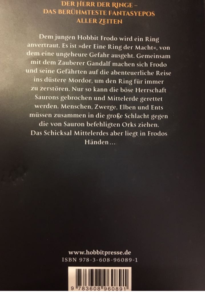 Der Herr der Ringe - Brian Sibley (hobbit presse - Paperback) book collectible [Barcode 9783608960891] - Main Image 2