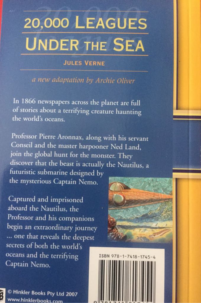 20,000 Leagues Under The Sea  (Hinkler Books Pty Ltd - Paperback) book collectible [Barcode 9781741817454] - Main Image 2