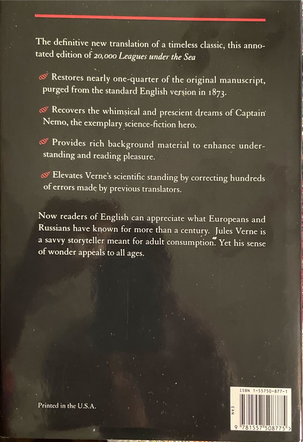 20,000 Leagues Under The Sea - Jules Verne (Naval Institute Press - Hardcover) book collectible - Main Image 2