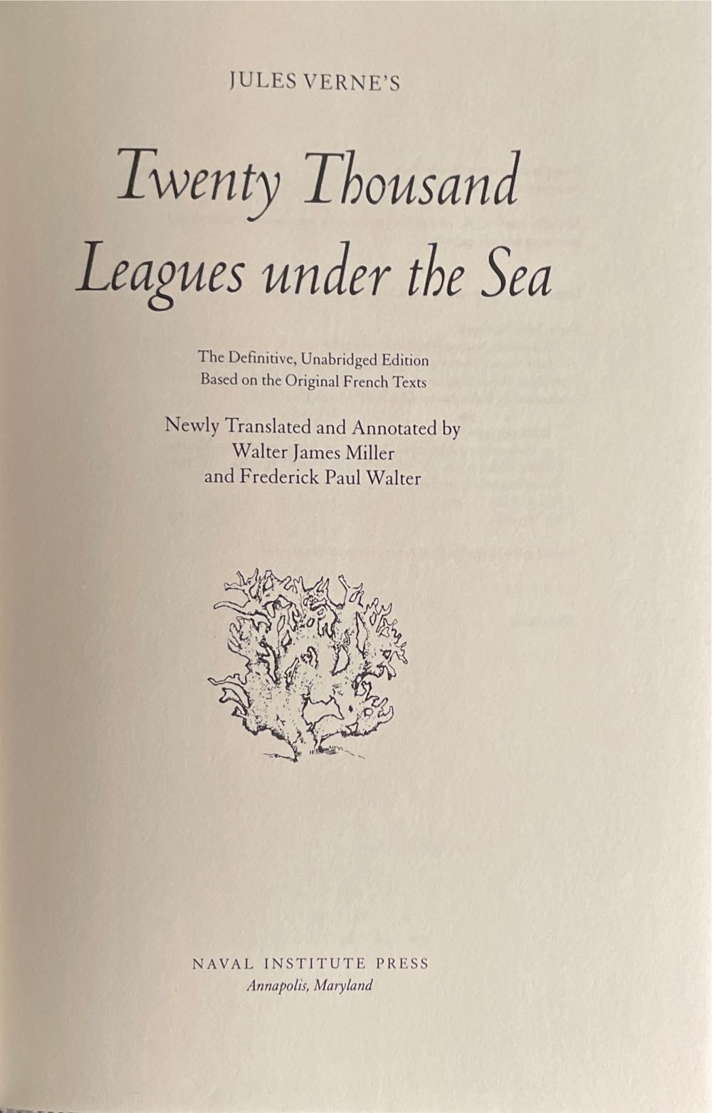 20,000 Leagues Under The Sea - Jules Verne (Naval Institute Press - Hardcover) book collectible - Main Image 3