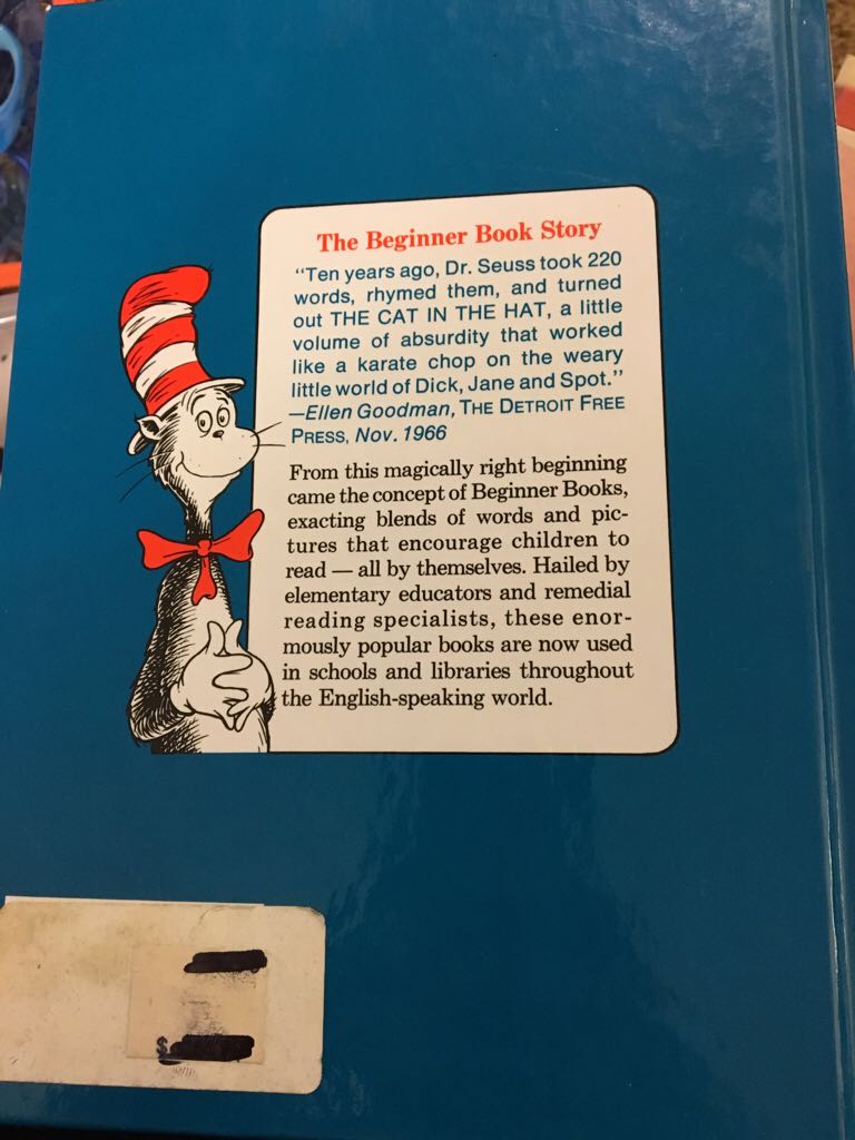 The Cat In The Hat Comes Back - Dr. Seuss (Early Moments - Hardcover) book collectible - Main Image 2