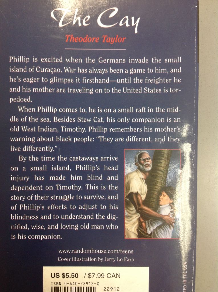 Cay - Audio Tapes - Theodore Taylor (Laurel Leaf - Trade Paperback) book collectible [Barcode 9780440229124] - Main Image 2