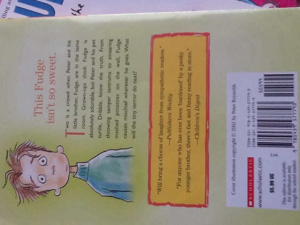 Tales Of A Fourth Grade Nothing - Judy Blume (Scholastic Inc. - Paperback) book collectible [Barcode 9780439577793] - Main Image 2