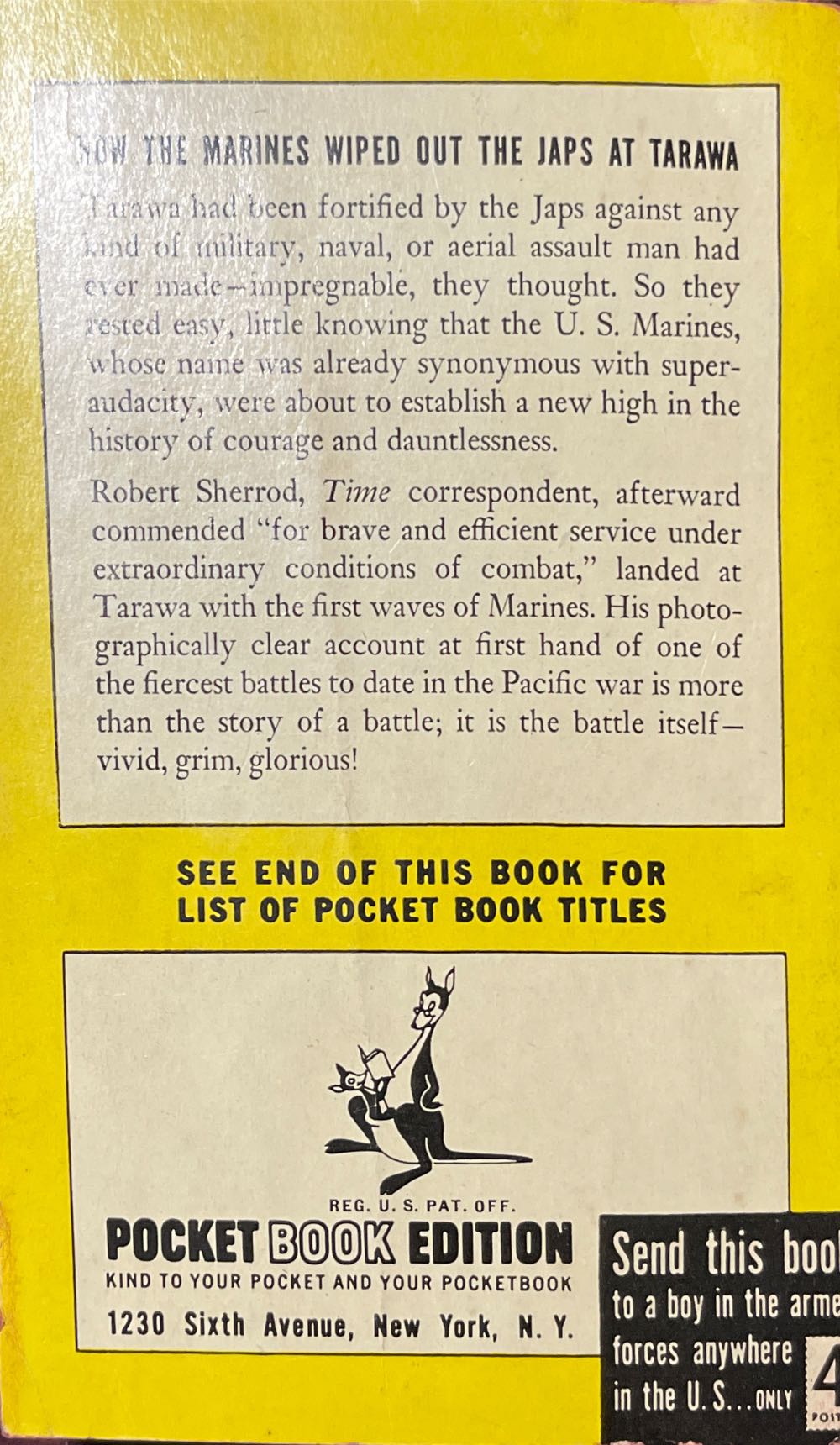Tarawa - Robert Sherrod book collectible [Barcode 0934841144] - Main Image 2