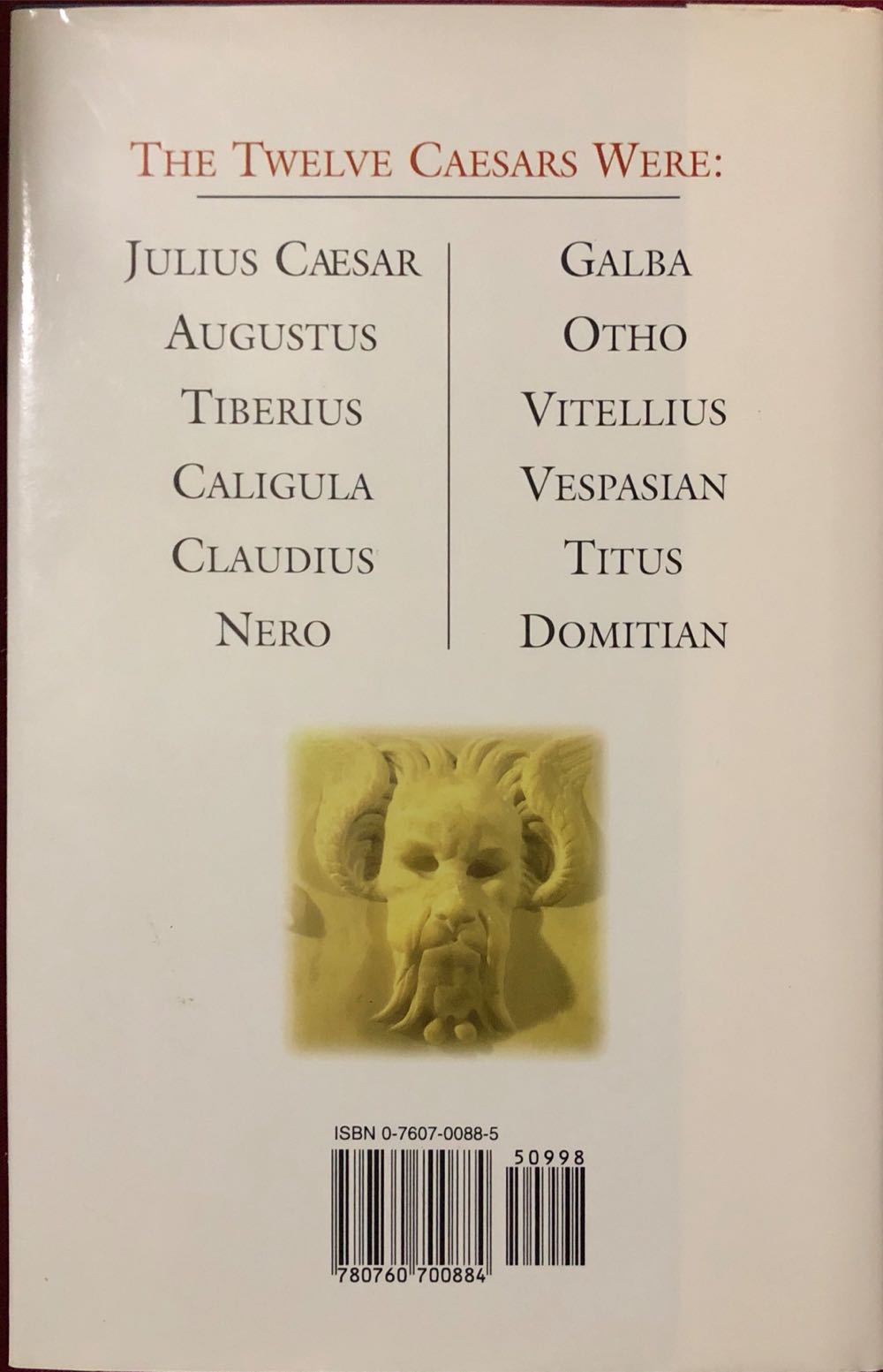 The Twelve Caesars - Gaius Suetonius Tranquillus (Barnes &  Noble - Hardcover) book collectible [Barcode 9780760700884] - Main Image 2