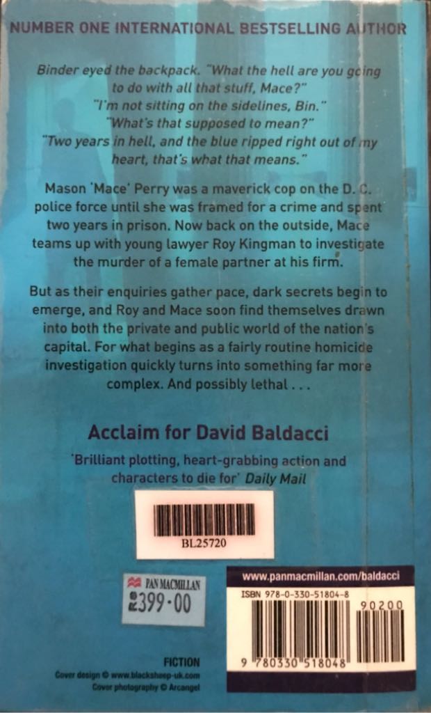 True Blue - David Baldacci (Pan Books - Paperback) book collectible [Barcode 9780330518048] - Main Image 2