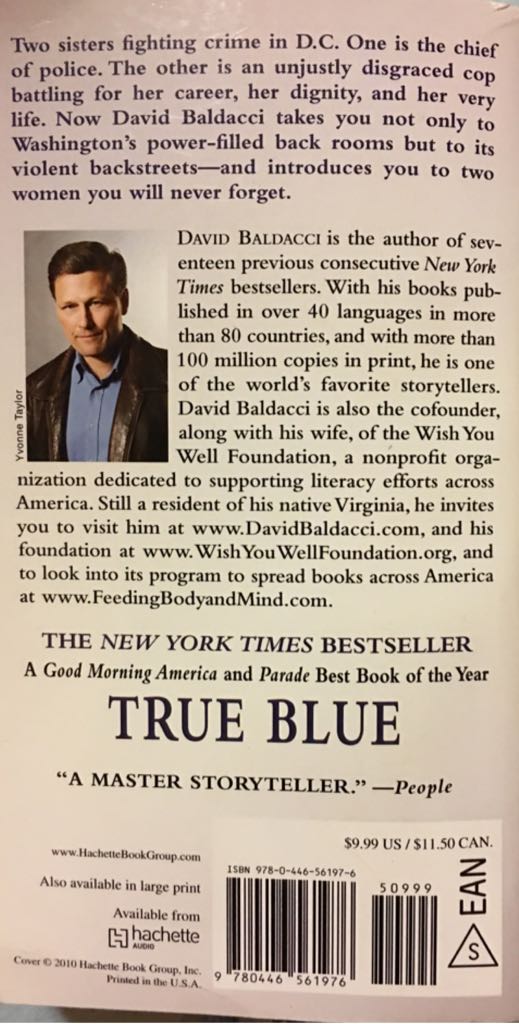 True Blue - David Baldacci (Vision - Paperback) book collectible [Barcode 9780446561976] - Main Image 2