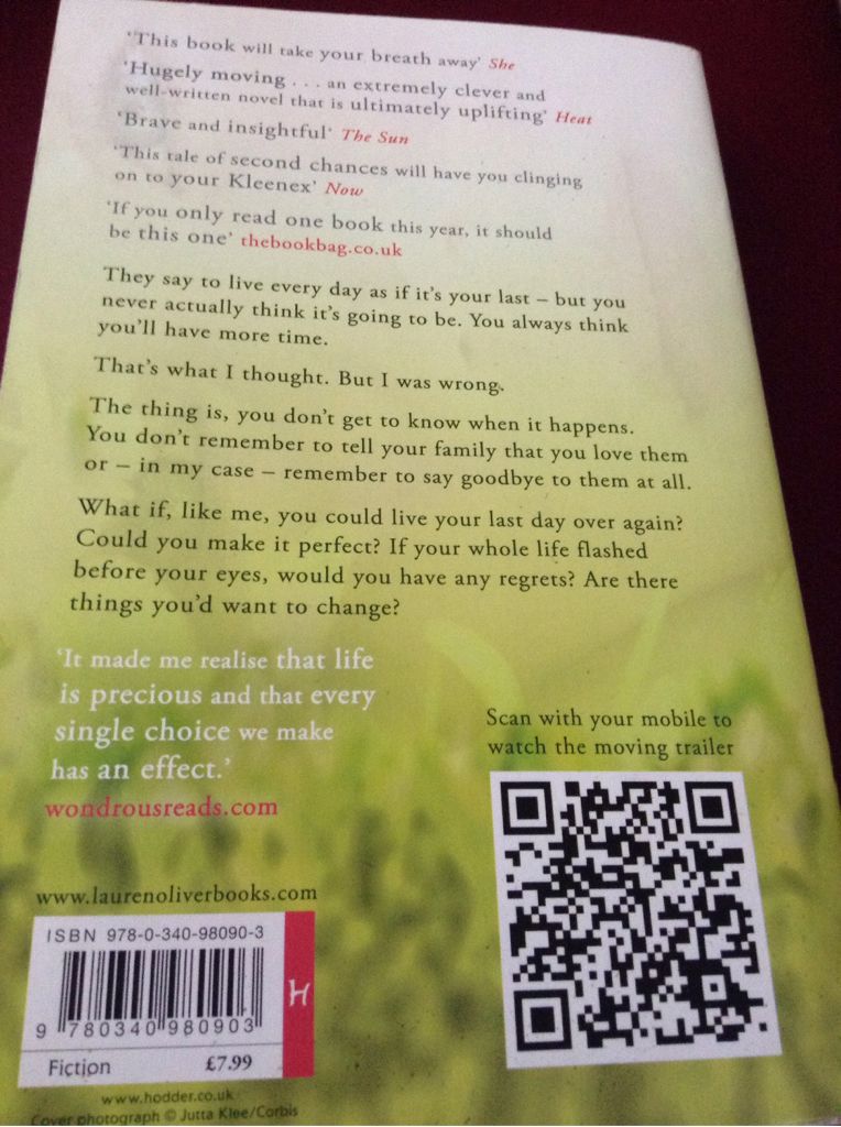 Before I Fall - Lauren Oliver (Hodder Headline - Paperback) book collectible [Barcode 9780340980903] - Main Image 2