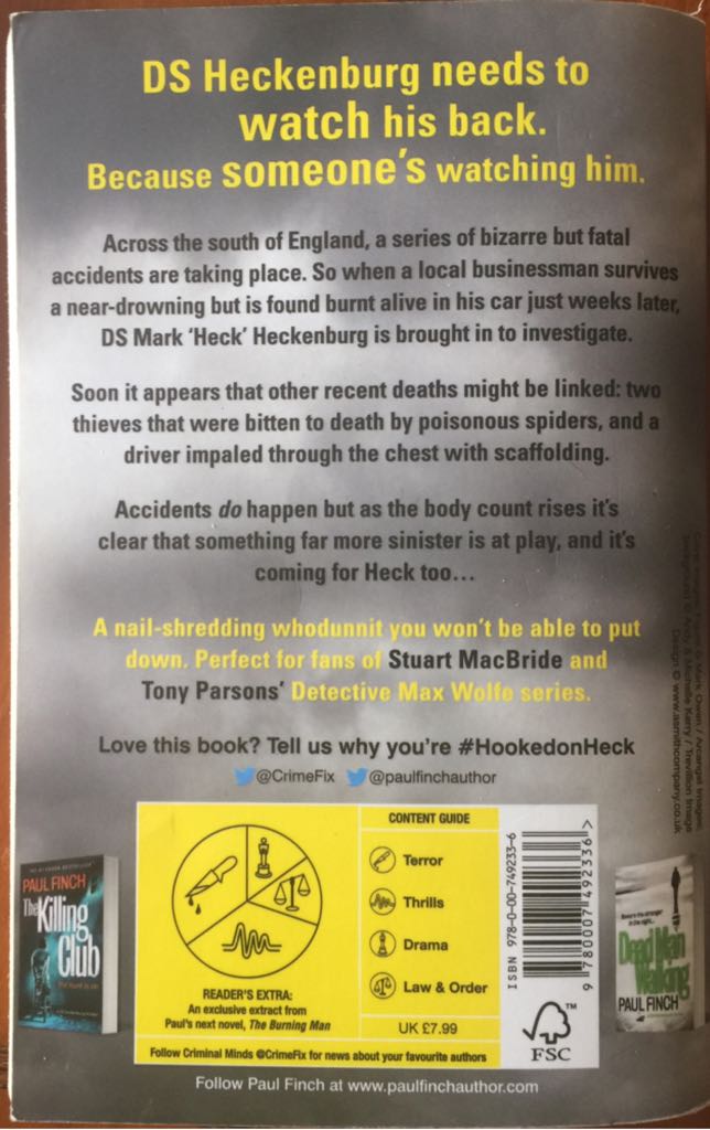 Hunted - Paul Finch (Paperback) book collectible [Barcode 9780007492336] - Main Image 2