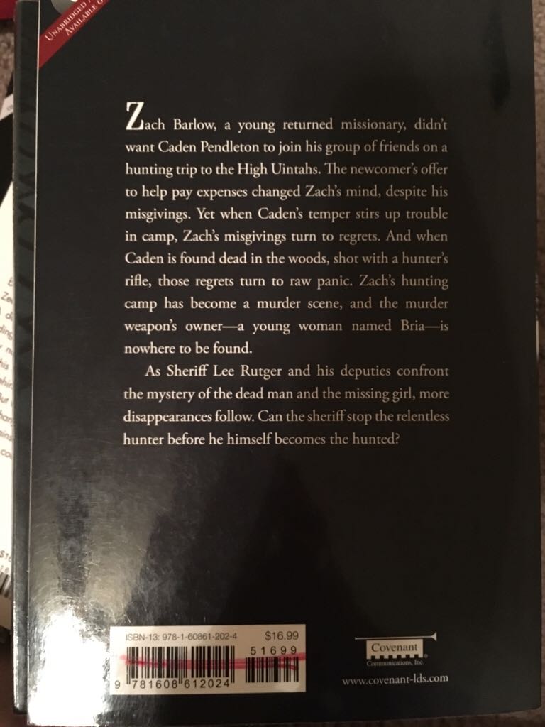 Hunted - Clair M. Poulson (Covenant Communications, Inc. - Paperback) book collectible [Barcode 9781608612024] - Main Image 2