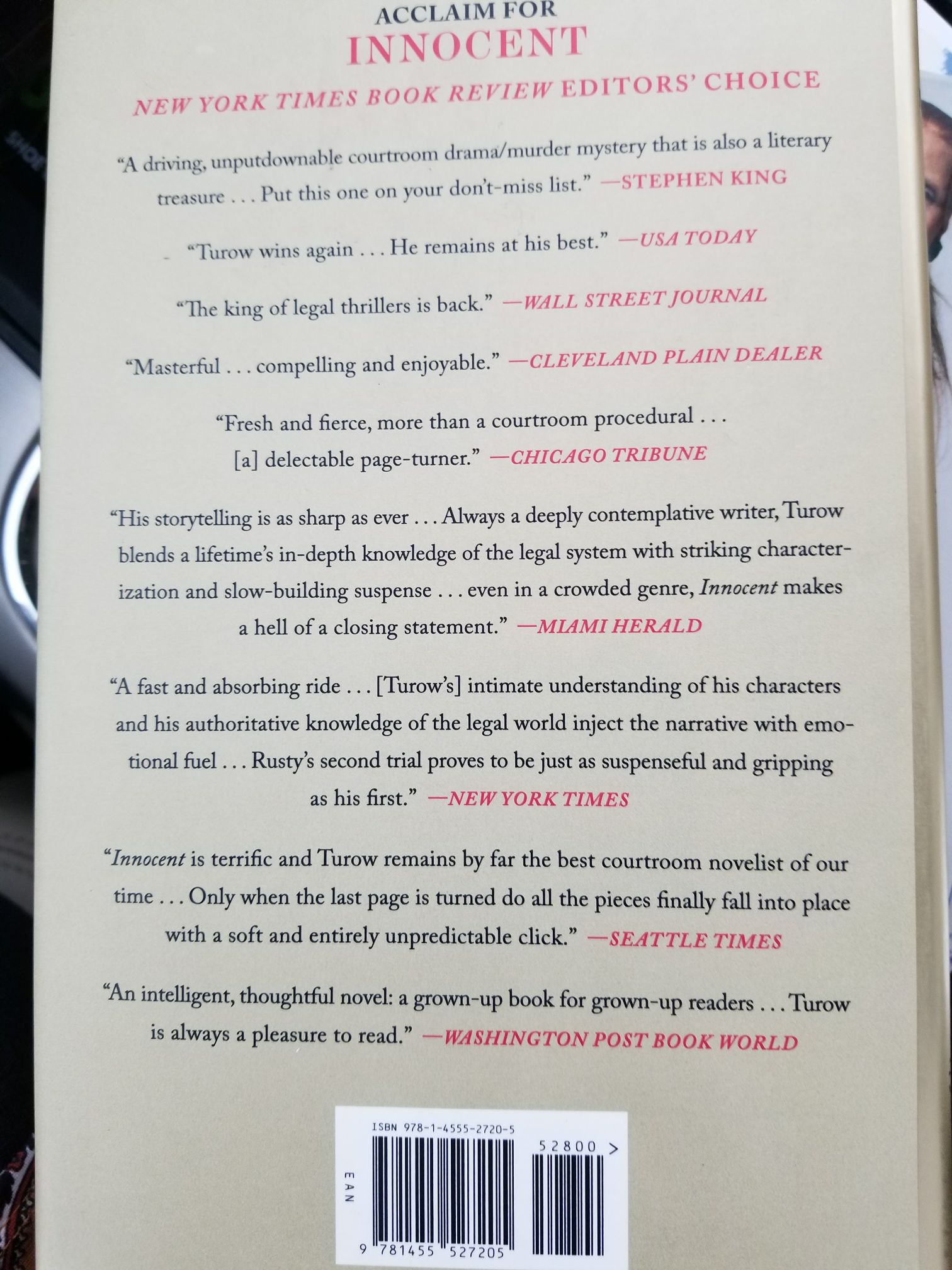 Identical - Scott Turow (Grand Central Publishing - Hardcover) book collectible [Barcode 9781455527205] - Main Image 2