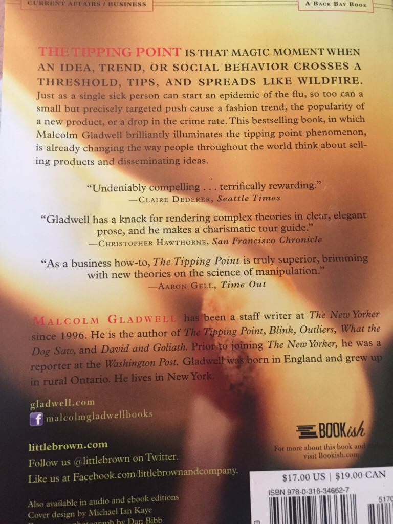 The Tipping Point - Malcolm Gladwell (A Little Book Company - Paperback) book collectible - Main Image 2