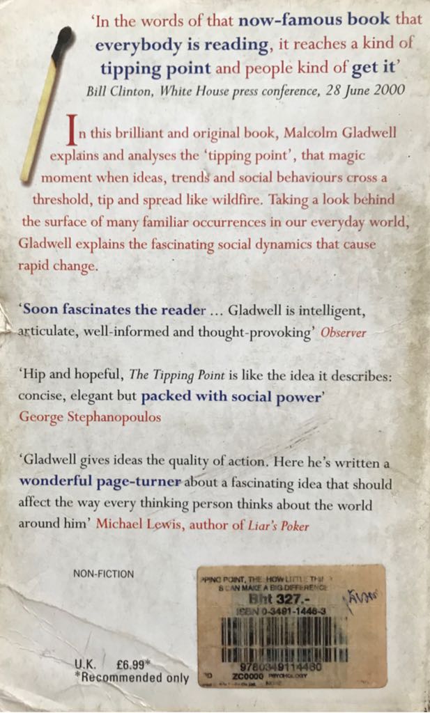The Tipping Point - Malcolm Gladwell (Abacus - Paperback) book collectible - Main Image 2
