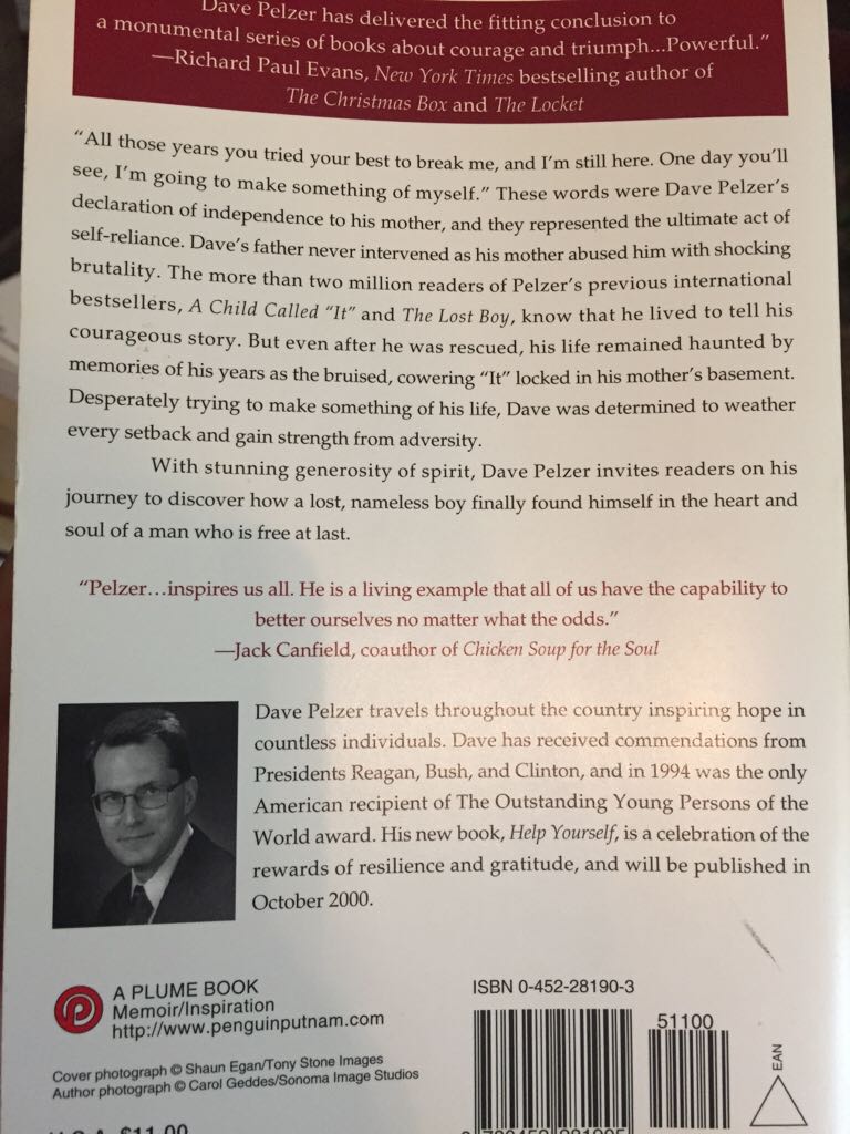 A Man Named Dave - Dave Pelzer (Plume - Paperback) book collectible [Barcode 9780452281905] - Main Image 2