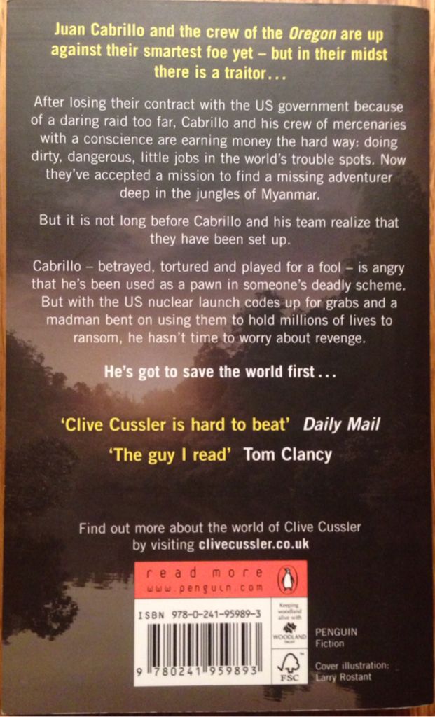(Oregon 08) The Jungle - Clive Cussler (Michael Joseph - Paperback) book collectible [Barcode 9780718156923] - Main Image 2