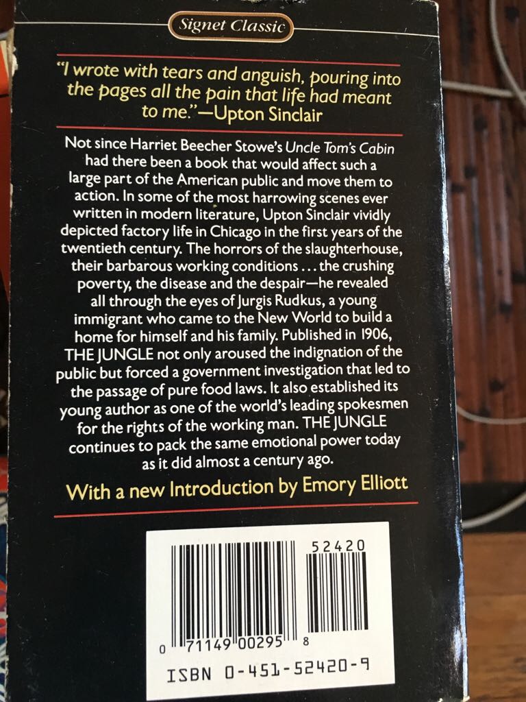 The Jungle  (Signet Classics - Paperback) book collectible - Main Image 2