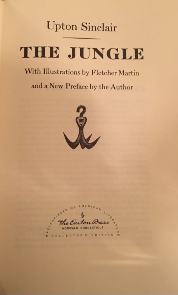 Jungle, The - Upton Sinclair (The Easton Press - Hardcover) book collectible - Main Image 2