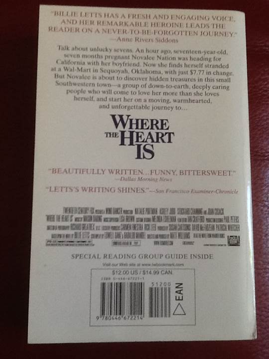 Where The Heart Is - Billie Letts (Warner Books - Paperback) book collectible [Barcode 9780446672214] - Main Image 2