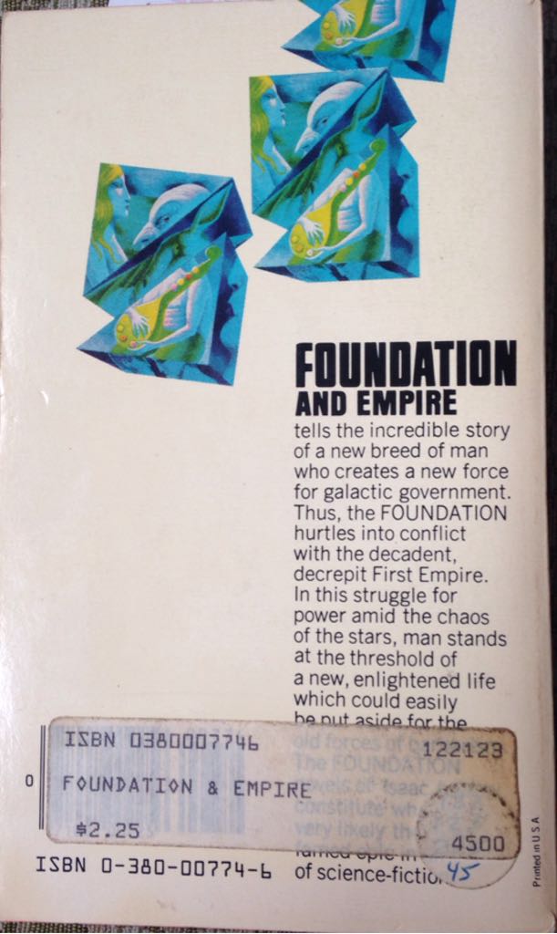 Foundation And Empire - Isaac Asimov (Avon Books - Paperback) book collectible [Barcode 9780380007745] - Main Image 2