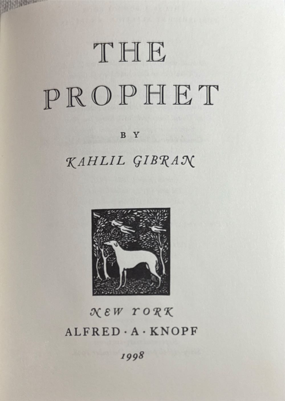 The Prophet - Kahlil Gibran (Knopf - Hardcover) book collectible [Barcode 9780679440673] - Main Image 4