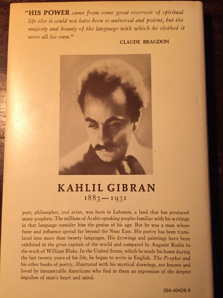 The Prophet - Kahlil Gibran book collectible - Main Image 2