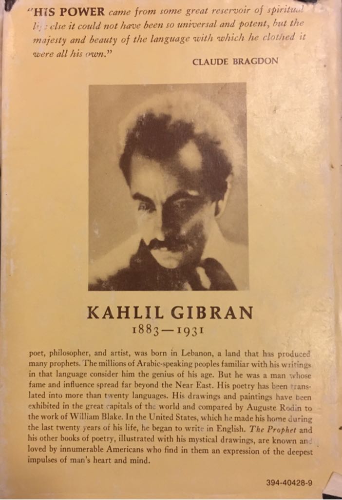 The Prophet - Kahlil Gilbran (Alfred A Knopf) book collectible - Main Image 2