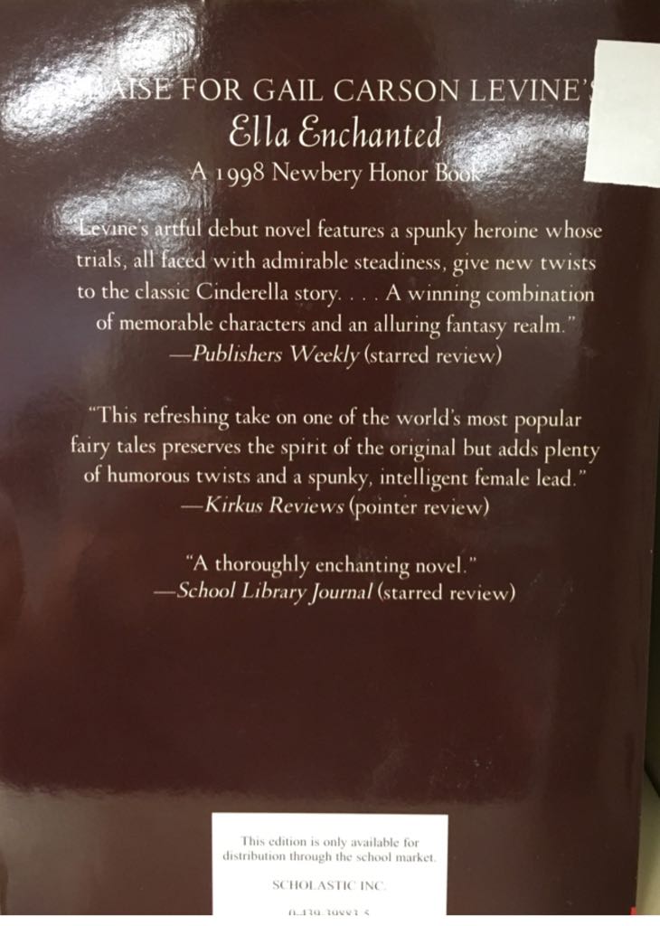 The Two Princesses Of Bamarre - Gail Carson Levine (Scholastic, Inc. - Paperback) book collectible [Barcode 9780439398831] - Main Image 2