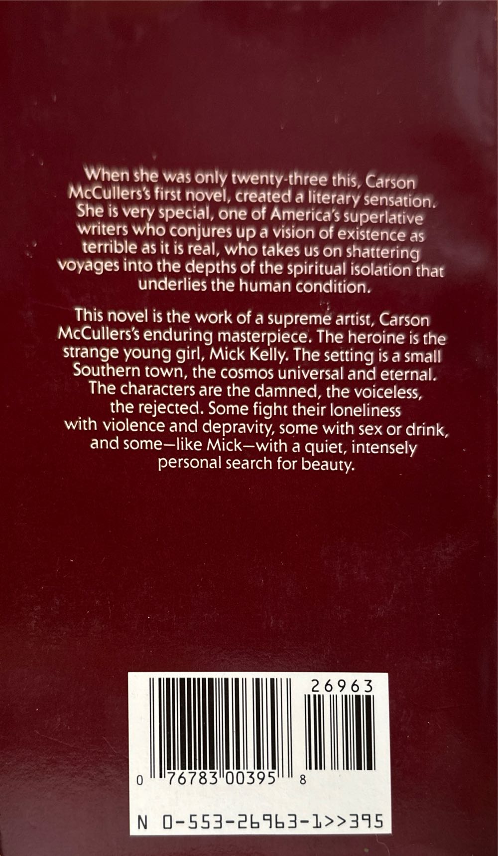 The Heart Is A Lonely Hunter - Carson McCullers (Bantam - Paperback) book collectible [Barcode 9780553269635] - Main Image 2